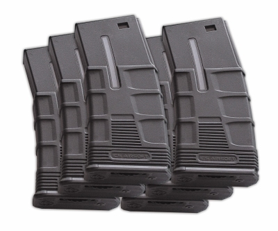 T Tactical Hi-Cap Magazine-BK (300 Rounds, 6pcs/Box)